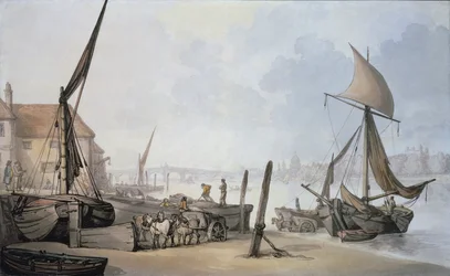 Marea baja en el Támesis